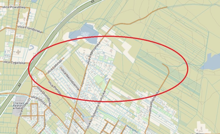 działka na sprzedaż - Warszawa, Wawer, Aleksandrów, Zagórzańska